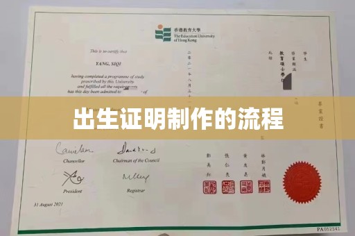 邛崃出生证明制作的流程