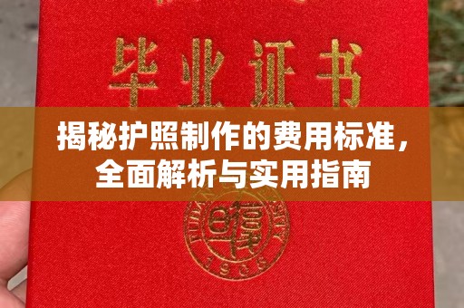邛崃揭秘护照制作的费用标准，全面解析与实用指南